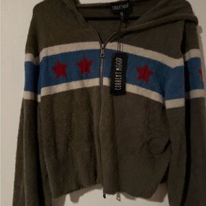 Women’s plus size Y2K style zip up Hoodie